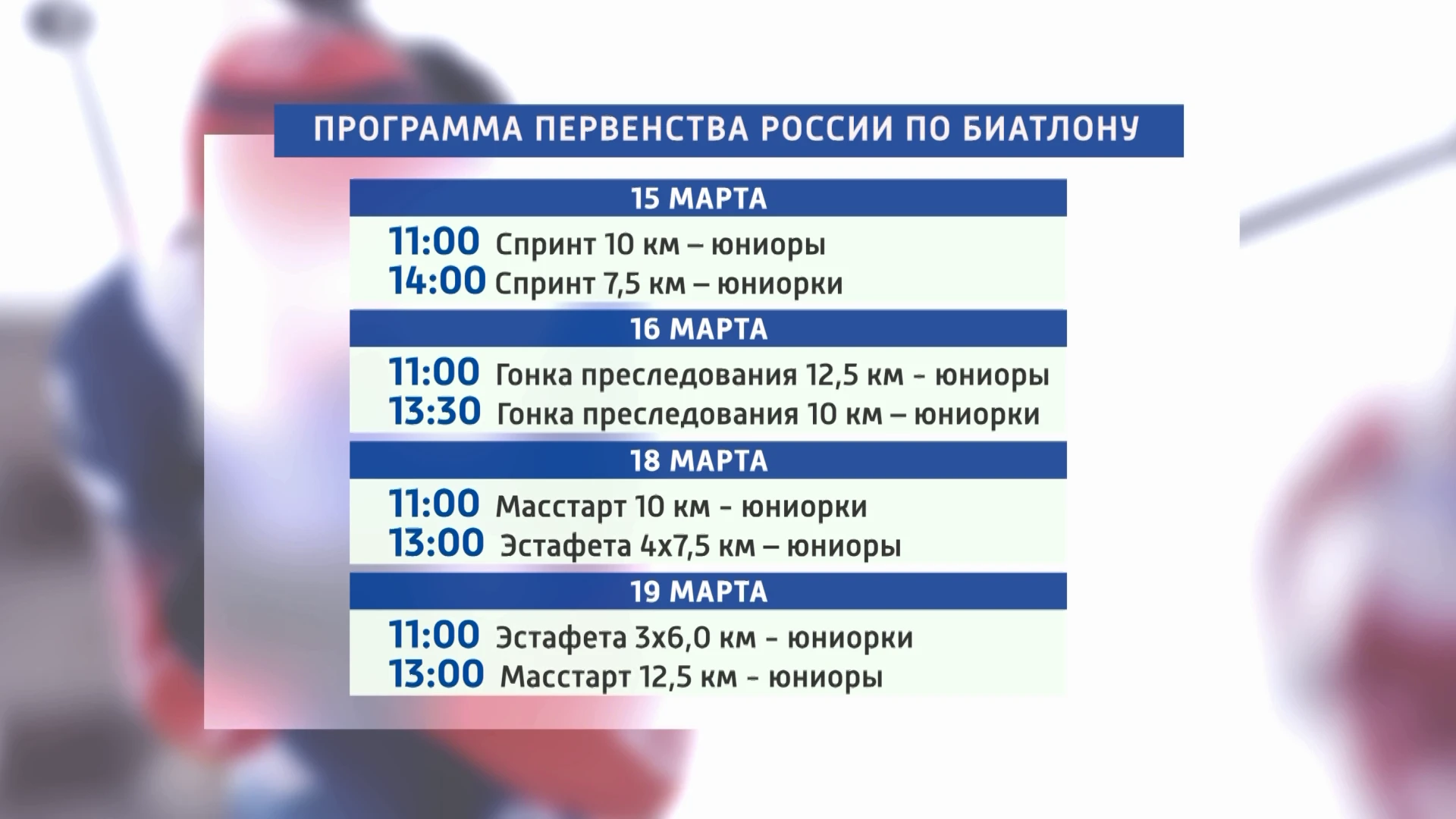 В Красноярске началось первенство России по биатлону