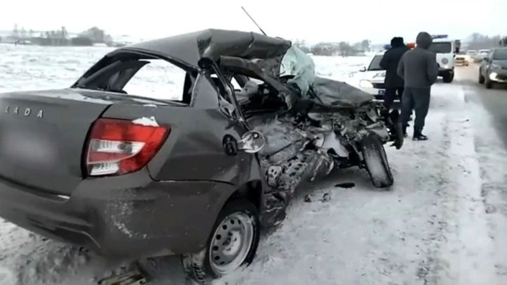 ЧП Фатальный занос в Башкирии попал на видео