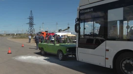 В Волгоградской области ликвидировали последствия условного ДТП на федеральной трассе